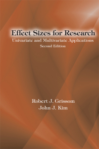 Cover image: Effect Sizes for Research 2nd edition 9780415877688