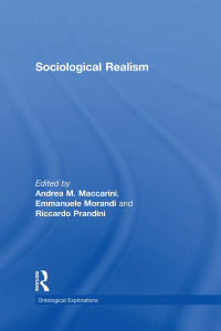 Imagen de portada: Sociological Realism 1st edition 9781138798014