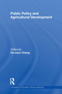 表紙画像: Public Policy and Agricultural Development 1st edition 9781138013162