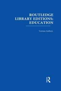 Imagen de portada: Routledge Library Editions: Education Mini-Set E: Educational Psychology 10 vol set 1st edition 9780415683524