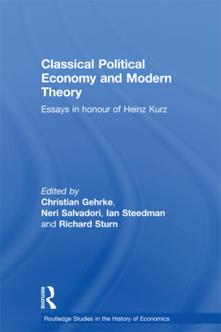 Cover image: Classical Political Economy and Modern Theory 1st edition 9780415679817
