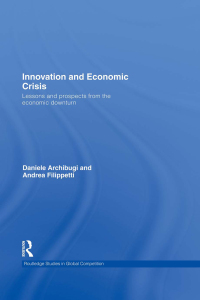 Imagen de portada: Innovation and Economic Crisis 1st edition 9780415602280