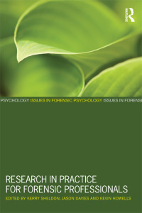 表紙画像: Research in Practice for Forensic Professionals 1st edition 9780415672719
