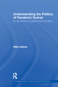 Omslagafbeelding: Understanding the Politics of Pandemic Scares 1st edition 9780415603812