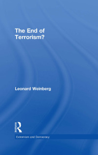 Cover image: The End of Terrorism? 1st edition 9780415781183