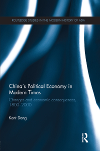 Imagen de portada: China's Political Economy in Modern Times 1st edition 9780415674058