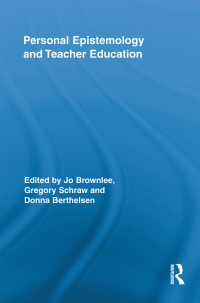 Imagen de portada: Personal Epistemology and Teacher Education 1st edition 9780415849159