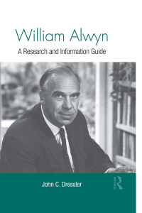 Cover image: William Alwyn 1st edition 9780415886055