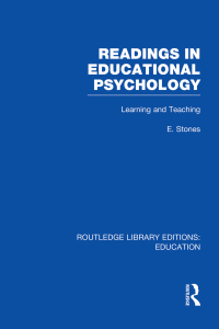 Imagen de portada: Readings in Educational Psychology 1st edition 9780415750561