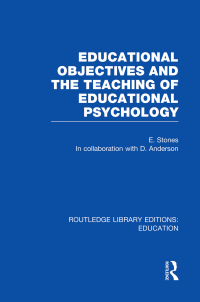 Titelbild: Educational Objectives and the Teaching of Educational Psychology 1st edition 9780415750547
