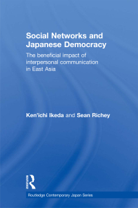 Imagen de portada: Social Networks and Japanese Democracy 1st edition 9781138017016