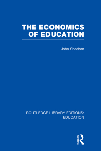 Cover image: The Economics of Education 1st edition 9780415677561