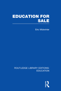 صورة الغلاف: Education for Sale 1st edition 9780415677066