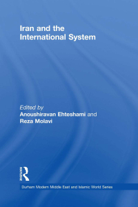 Cover image: Iran and the International System 1st edition 9780415726221