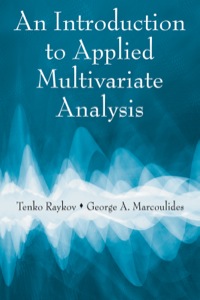 Cover image: An Introduction to Applied Multivariate Analysis 1st edition 9780805863758