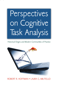 Cover image: Perspectives on Cognitive Task Analysis 1st edition 9781138004283