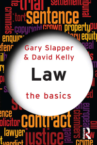 Cover image: Law: The Basics 1st edition 9780415568067