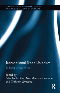 صورة الغلاف: Transnational Trade Unionism 1st edition 9781138340879
