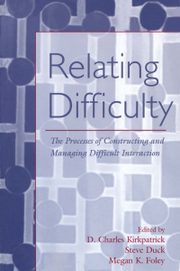 表紙画像: Relating Difficulty 1st edition 9780805854114