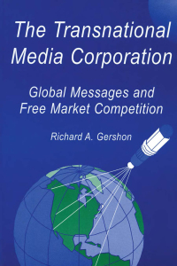 صورة الغلاف: The Transnational Media Corporation 1st edition 9780805812558