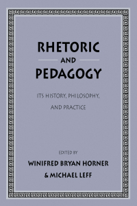 Cover image: Rhetoric and Pedagogy 1st edition 9780805818215