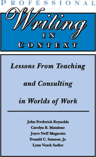 Omslagafbeelding: Professional Writing in Context 1st edition 9780805817263