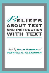 Titelbild: Beliefs About Text and Instruction With Text 1st edition 9780805814262