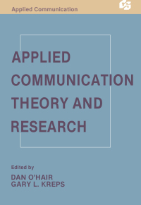 Imagen de portada: Applied Communication Theory and Research 1st edition 9780805804003