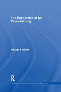 Cover image: The Economics of UN Peacekeeping 1st edition 9780415567466