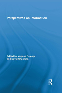 Cover image: Perspectives on Information 1st edition 9780415884105