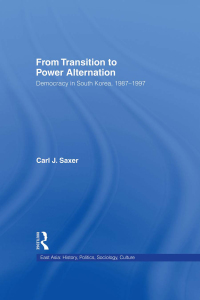 Imagen de portada: From Transition to Power Alternation 1st edition 9780415933933