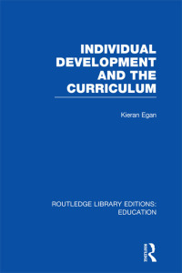 Imagen de portada: Individual Development and the Curriculum 1st edition 9780415669528