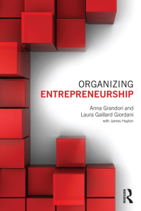 Cover image: Organizing Entrepreneurship 1st edition 9780415570381