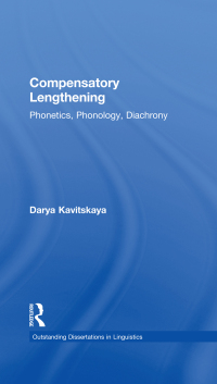 Titelbild: Compensatory Lengthening 1st edition 9781138991521