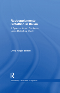 Cover image: Raddoppiamento Sintattico in Italian 1st edition 9780415942072
