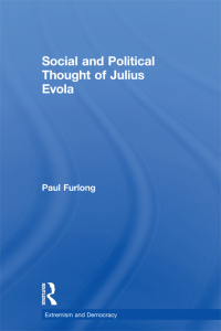 Cover image: Social and Political Thought of Julius Evola 1st edition 9780415589680