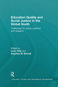 Cover image: Education Quality and Social Justice in the Global South 1st edition 9781138929302