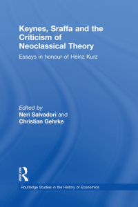Cover image: Keynes, Sraffa, and the Criticism of Neoclassical Theory 1st edition 9780415664509