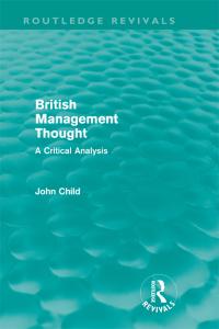 Cover image: British Management Thought 1st edition 9780415665063