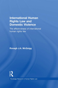 Cover image: International Human Rights Law and Domestic Violence 1st edition 9780415582261