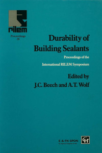 Cover image: Durability of Building Sealants 1st edition 9780419210702