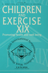 Cover image: Children and Exercise XIX 1st edition 9780419221005
