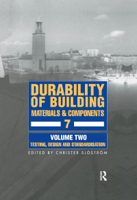 Cover image: Durability of Building Materials & Components 7 vol.2 1st edition 9780367618100