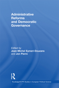 Omslagafbeelding: Administrative Reforms and Democratic Governance 1st edition 9780415557214