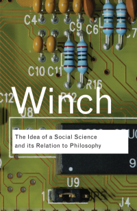 Imagen de portada: The Idea of a Social Science and Its Relation to Philosophy 1st edition 9781138834675