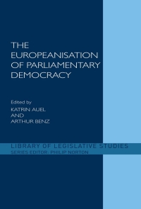 Omslagafbeelding: The Europeanisation of Parliamentary Democracy 1st edition 9781138969124