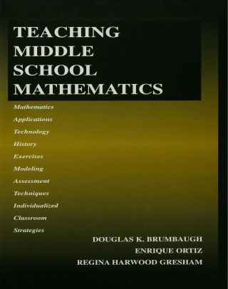 Imagen de portada: Teaching Middle School Mathematics 1st edition 9780805854046