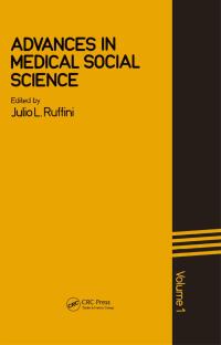 Cover image: Advances In Medical Social Sciences 1st edition 9780677064901