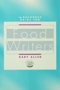 Cover image: Resource Guide for Food Writers 1st edition 9780415922500