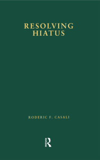 Imagen de portada: Resolving Hiatus 1st edition 9780815331490